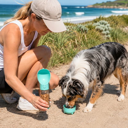 Pawfari™ TrailSip Portable 5 in 1 Dog Water Bottle